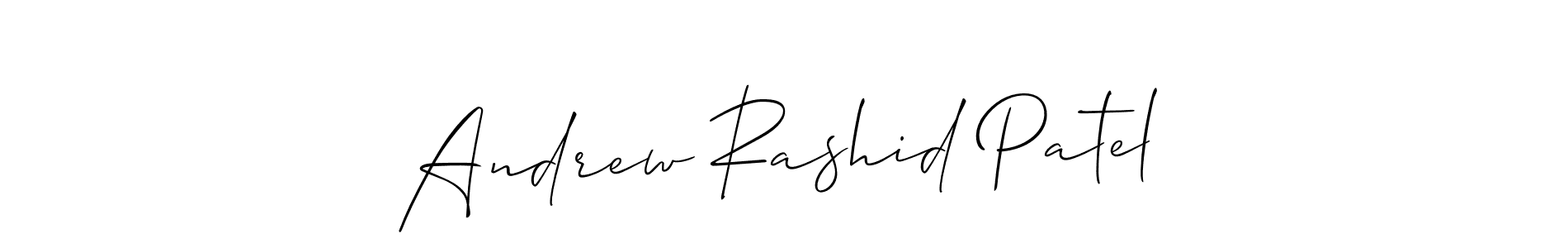 This is the best signature style for the Andrew Rashid Patel name. Also you like these signature font (Allison_Script). Mix name signature. Andrew Rashid Patel signature style 2 images and pictures png