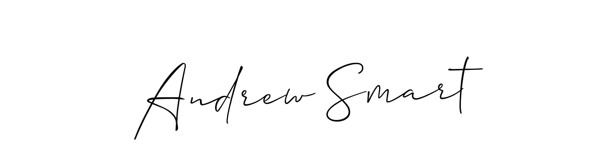 Use a signature maker to create a handwritten signature online. With this signature software, you can design (Allison_Script) your own signature for name Andrew Smart. Andrew Smart signature style 2 images and pictures png