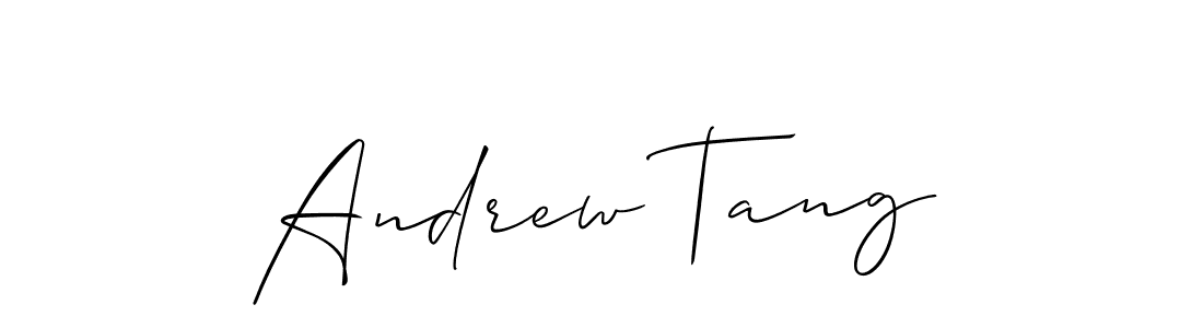 Create a beautiful signature design for name Andrew Tang. With this signature (Allison_Script) fonts, you can make a handwritten signature for free. Andrew Tang signature style 2 images and pictures png