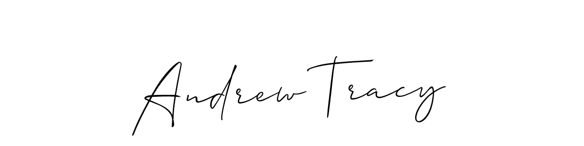 Use a signature maker to create a handwritten signature online. With this signature software, you can design (Allison_Script) your own signature for name Andrew Tracy. Andrew Tracy signature style 2 images and pictures png