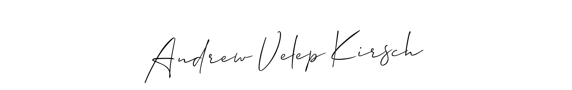 Once you've used our free online signature maker to create your best signature Allison_Script style, it's time to enjoy all of the benefits that Andrew Velep Kirsch name signing documents. Andrew Velep Kirsch signature style 2 images and pictures png