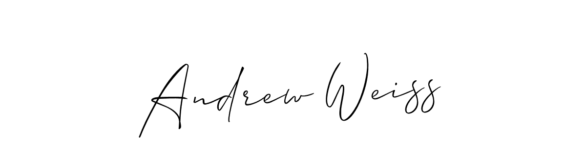 Also You can easily find your signature by using the search form. We will create Andrew Weiss name handwritten signature images for you free of cost using Allison_Script sign style. Andrew Weiss signature style 2 images and pictures png