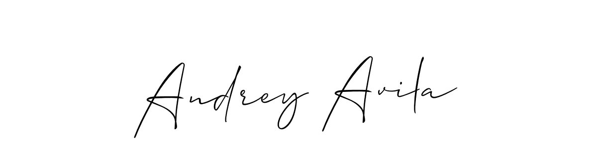 Best and Professional Signature Style for Andrey Avila. Allison_Script Best Signature Style Collection. Andrey Avila signature style 2 images and pictures png