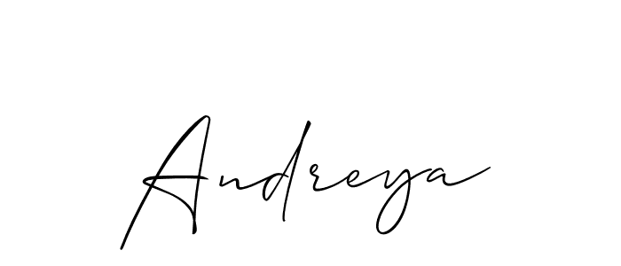 The best way (Allison_Script) to make a short signature is to pick only two or three words in your name. The name Andreya include a total of six letters. For converting this name. Andreya signature style 2 images and pictures png