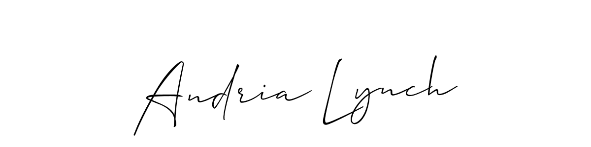 Andria Lynch stylish signature style. Best Handwritten Sign (Allison_Script) for my name. Handwritten Signature Collection Ideas for my name Andria Lynch. Andria Lynch signature style 2 images and pictures png