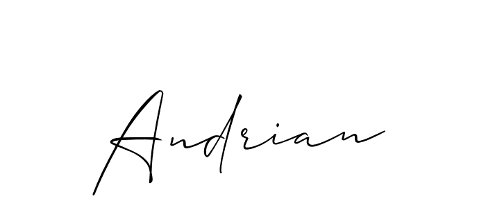 Create a beautiful signature design for name Andrian. With this signature (Allison_Script) fonts, you can make a handwritten signature for free. Andrian signature style 2 images and pictures png