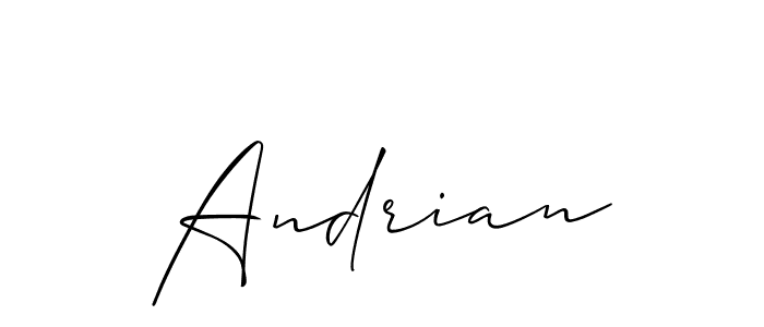 Create a beautiful signature design for name Andrian. With this signature (Allison_Script) fonts, you can make a handwritten signature for free. Andrian signature style 2 images and pictures png