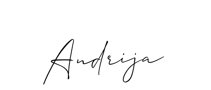 Make a beautiful signature design for name Andrija. Use this online signature maker to create a handwritten signature for free. Andrija signature style 2 images and pictures png