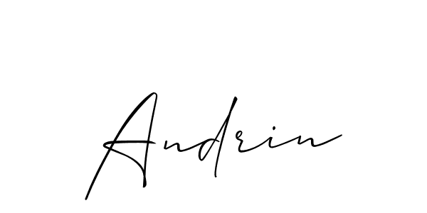 Similarly Allison_Script is the best handwritten signature design. Signature creator online .You can use it as an online autograph creator for name Andrin. Andrin signature style 2 images and pictures png