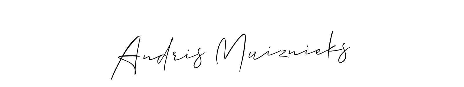 Best and Professional Signature Style for Andris Muiznieks. Allison_Script Best Signature Style Collection. Andris Muiznieks signature style 2 images and pictures png