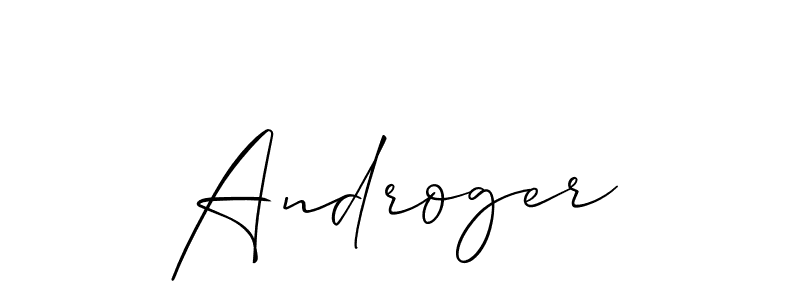 It looks lik you need a new signature style for name Androger. Design unique handwritten (Allison_Script) signature with our free signature maker in just a few clicks. Androger signature style 2 images and pictures png