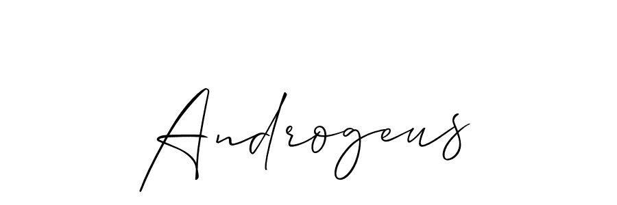 How to make Androgeus signature? Allison_Script is a professional autograph style. Create handwritten signature for Androgeus name. Androgeus signature style 2 images and pictures png
