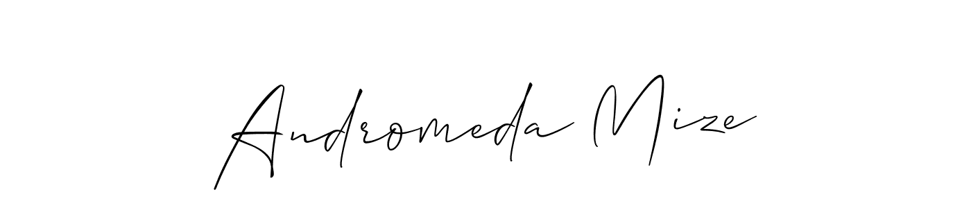 Make a beautiful signature design for name Andromeda Mize. Use this online signature maker to create a handwritten signature for free. Andromeda Mize signature style 2 images and pictures png