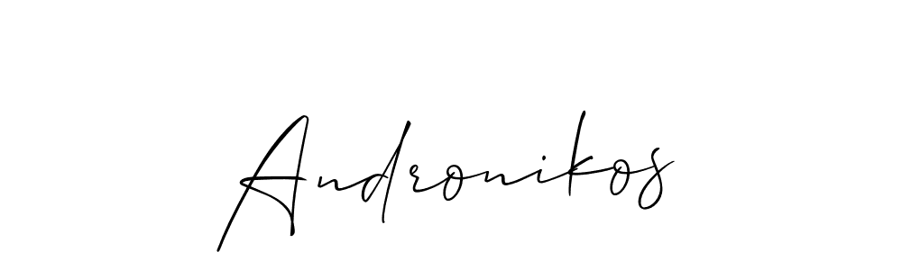 Create a beautiful signature design for name Andronikos. With this signature (Allison_Script) fonts, you can make a handwritten signature for free. Andronikos signature style 2 images and pictures png