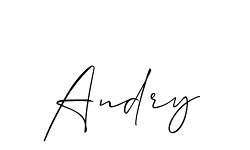 It looks lik you need a new signature style for name Andry. Design unique handwritten (Allison_Script) signature with our free signature maker in just a few clicks. Andry signature style 2 images and pictures png