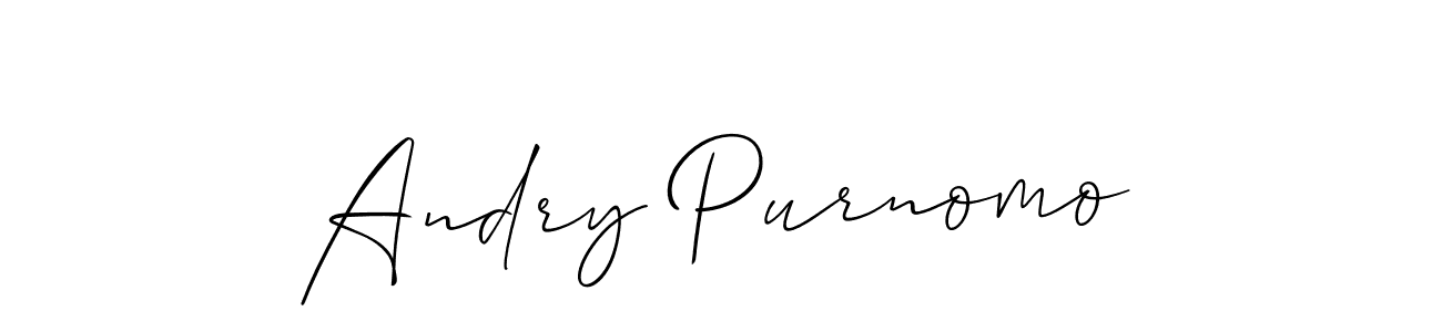 It looks lik you need a new signature style for name Andry Purnomo. Design unique handwritten (Allison_Script) signature with our free signature maker in just a few clicks. Andry Purnomo signature style 2 images and pictures png