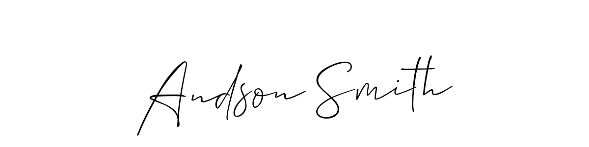 Also we have Andson Smith name is the best signature style. Create professional handwritten signature collection using Allison_Script autograph style. Andson Smith signature style 2 images and pictures png