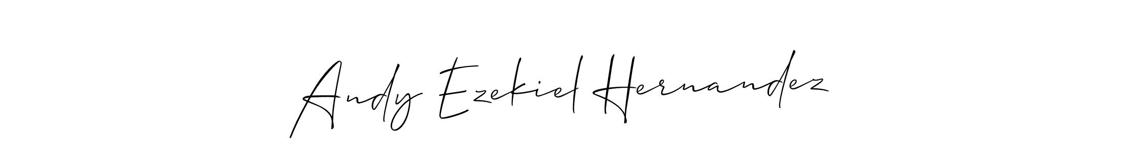 How to make Andy Ezekiel Hernandez signature? Allison_Script is a professional autograph style. Create handwritten signature for Andy Ezekiel Hernandez name. Andy Ezekiel Hernandez signature style 2 images and pictures png