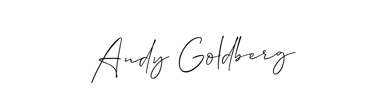 You should practise on your own different ways (Allison_Script) to write your name (Andy Goldberg) in signature. don't let someone else do it for you. Andy Goldberg signature style 2 images and pictures png