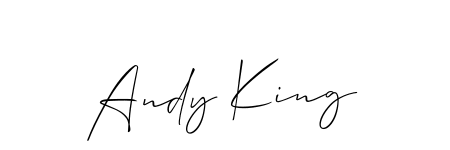 It looks lik you need a new signature style for name Andy King. Design unique handwritten (Allison_Script) signature with our free signature maker in just a few clicks. Andy King signature style 2 images and pictures png