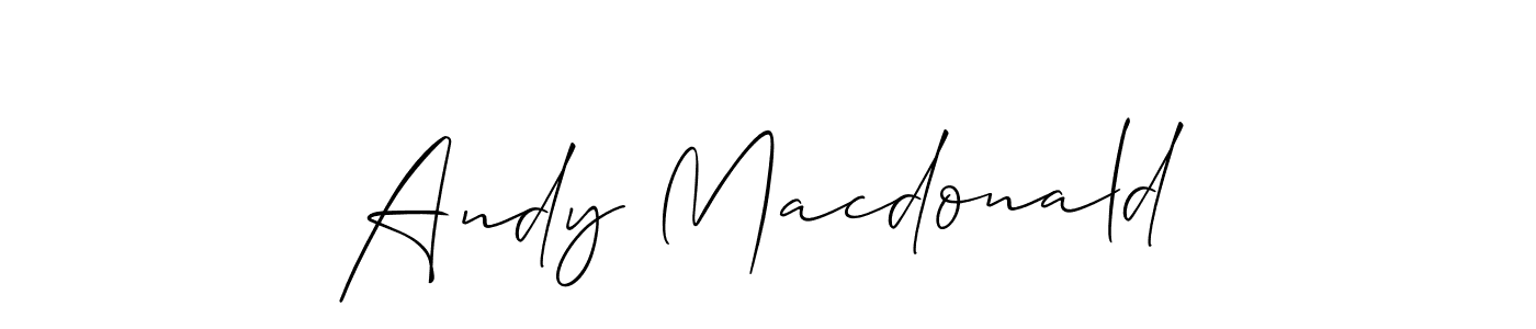 You should practise on your own different ways (Allison_Script) to write your name (Andy Macdonald) in signature. don't let someone else do it for you. Andy Macdonald signature style 2 images and pictures png