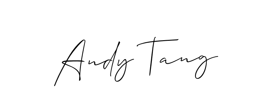 Also You can easily find your signature by using the search form. We will create Andy Tang name handwritten signature images for you free of cost using Allison_Script sign style. Andy Tang signature style 2 images and pictures png