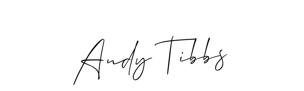 Make a beautiful signature design for name Andy Tibbs. With this signature (Allison_Script) style, you can create a handwritten signature for free. Andy Tibbs signature style 2 images and pictures png