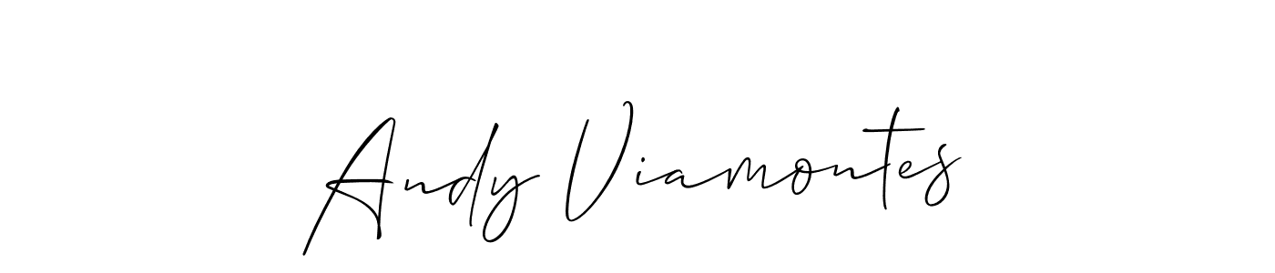 Make a beautiful signature design for name Andy Viamontes. With this signature (Allison_Script) style, you can create a handwritten signature for free. Andy Viamontes signature style 2 images and pictures png