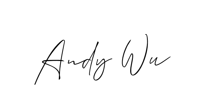 How to Draw Andy Wu signature style? Allison_Script is a latest design signature styles for name Andy Wu. Andy Wu signature style 2 images and pictures png