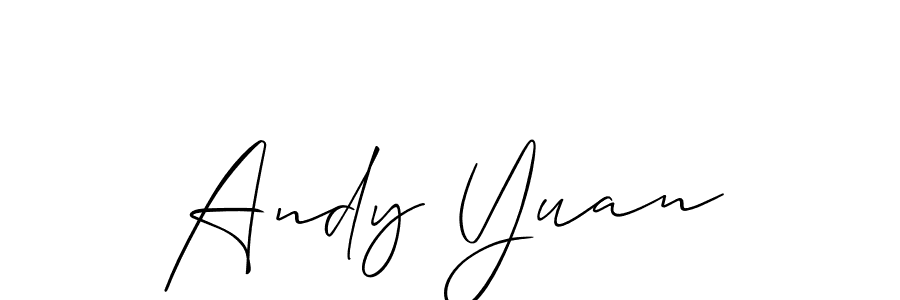 It looks lik you need a new signature style for name Andy Yuan. Design unique handwritten (Allison_Script) signature with our free signature maker in just a few clicks. Andy Yuan signature style 2 images and pictures png