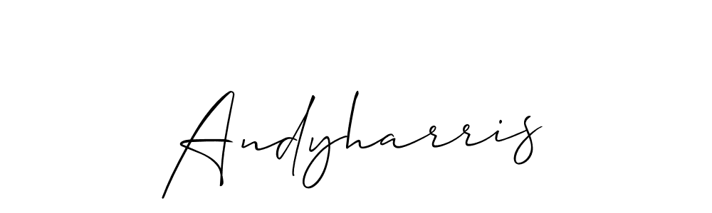 Make a beautiful signature design for name Andyharris. With this signature (Allison_Script) style, you can create a handwritten signature for free. Andyharris signature style 2 images and pictures png