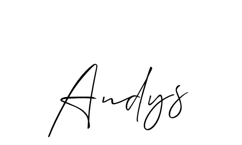 Andys stylish signature style. Best Handwritten Sign (Allison_Script) for my name. Handwritten Signature Collection Ideas for my name Andys. Andys signature style 2 images and pictures png