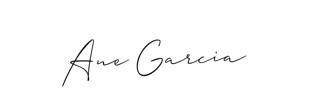 Ane Garcia stylish signature style. Best Handwritten Sign (Allison_Script) for my name. Handwritten Signature Collection Ideas for my name Ane Garcia. Ane Garcia signature style 2 images and pictures png