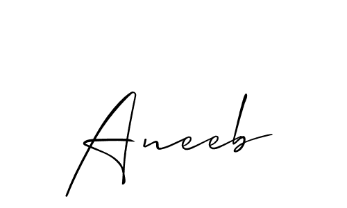 Here are the top 10 professional signature styles for the name Aneeb. These are the best autograph styles you can use for your name. Aneeb signature style 2 images and pictures png