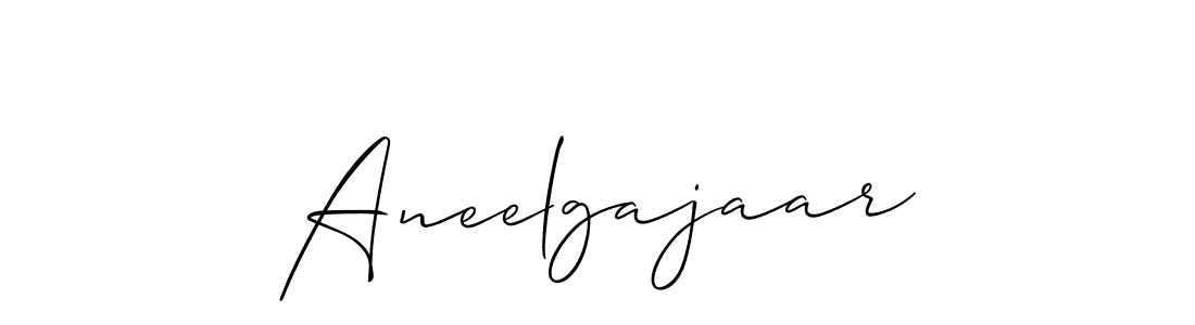 The best way (Allison_Script) to make a short signature is to pick only two or three words in your name. The name Aneelgajaar include a total of six letters. For converting this name. Aneelgajaar signature style 2 images and pictures png