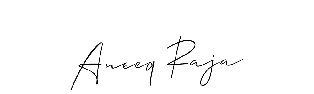 Make a short Aneeq Raja signature style. Manage your documents anywhere anytime using Allison_Script. Create and add eSignatures, submit forms, share and send files easily. Aneeq Raja signature style 2 images and pictures png