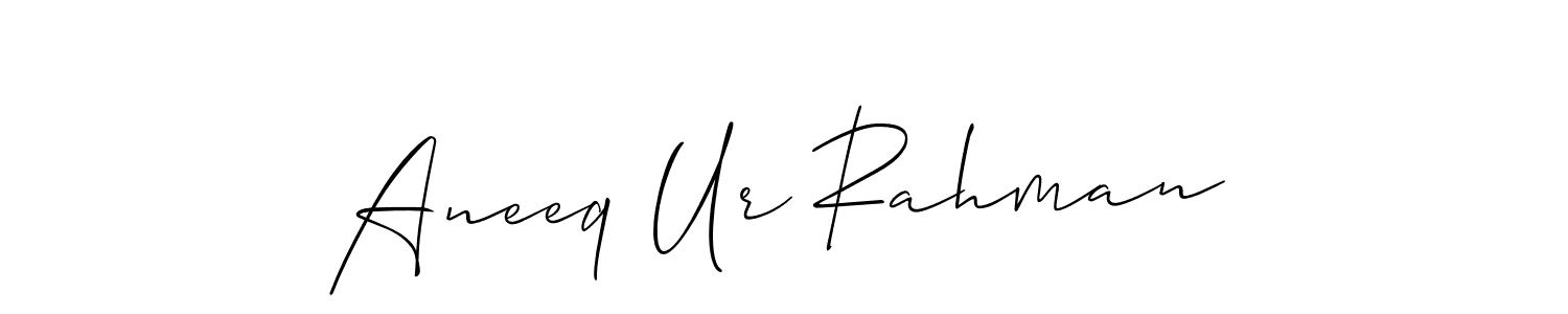 Aneeq Ur Rahman stylish signature style. Best Handwritten Sign (Allison_Script) for my name. Handwritten Signature Collection Ideas for my name Aneeq Ur Rahman. Aneeq Ur Rahman signature style 2 images and pictures png