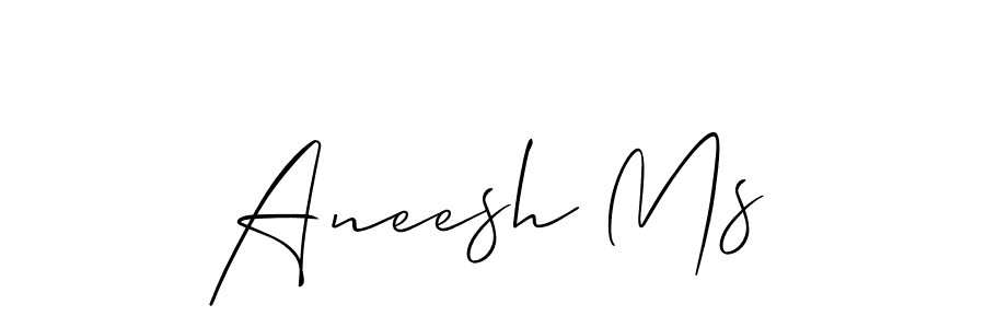 It looks lik you need a new signature style for name Aneesh Ms. Design unique handwritten (Allison_Script) signature with our free signature maker in just a few clicks. Aneesh Ms signature style 2 images and pictures png