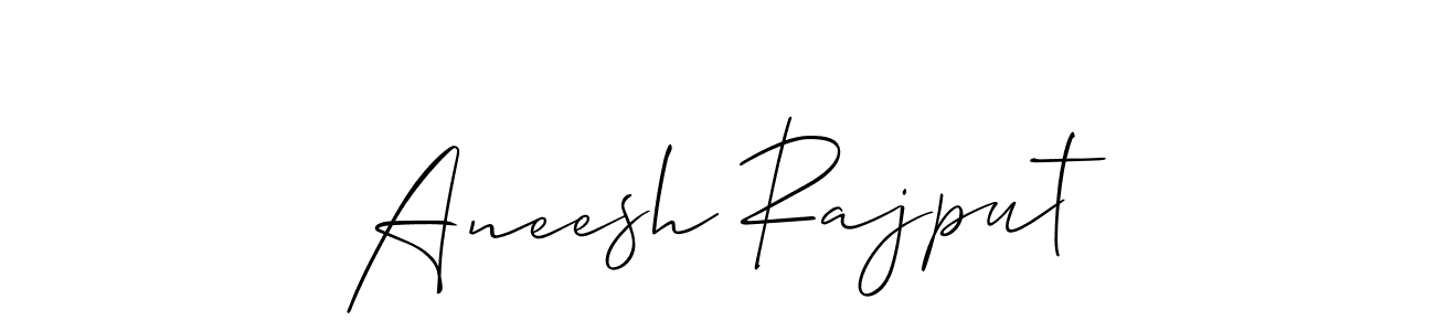 How to make Aneesh Rajput signature? Allison_Script is a professional autograph style. Create handwritten signature for Aneesh Rajput name. Aneesh Rajput signature style 2 images and pictures png