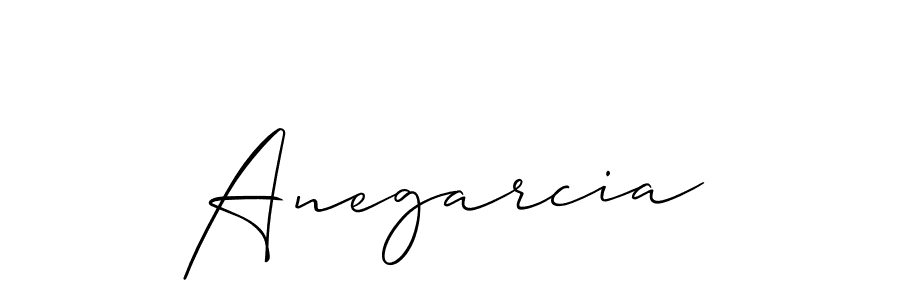 Create a beautiful signature design for name Anegarcia. With this signature (Allison_Script) fonts, you can make a handwritten signature for free. Anegarcia signature style 2 images and pictures png