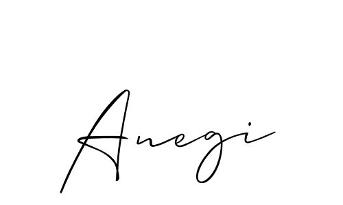 Also we have Anegi name is the best signature style. Create professional handwritten signature collection using Allison_Script autograph style. Anegi signature style 2 images and pictures png