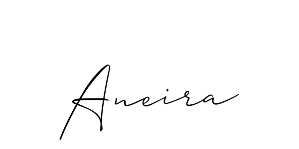 Also You can easily find your signature by using the search form. We will create Aneira name handwritten signature images for you free of cost using Allison_Script sign style. Aneira signature style 2 images and pictures png