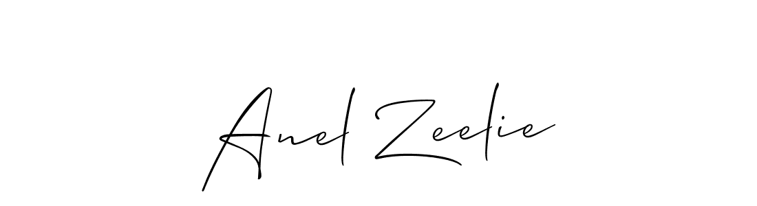 if you are searching for the best signature style for your name Anel Zeelie. so please give up your signature search. here we have designed multiple signature styles  using Allison_Script. Anel Zeelie signature style 2 images and pictures png