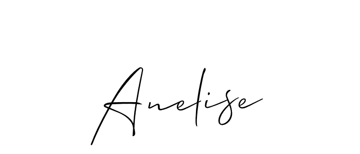 Also You can easily find your signature by using the search form. We will create Anelise name handwritten signature images for you free of cost using Allison_Script sign style. Anelise signature style 2 images and pictures png