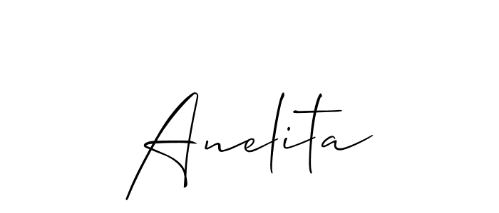 You can use this online signature creator to create a handwritten signature for the name Anelita. This is the best online autograph maker. Anelita signature style 2 images and pictures png