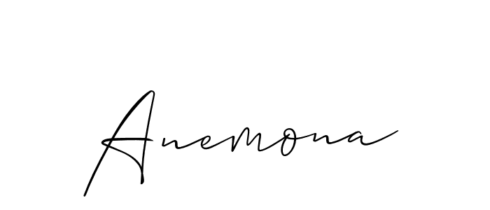 Make a short Anemona signature style. Manage your documents anywhere anytime using Allison_Script. Create and add eSignatures, submit forms, share and send files easily. Anemona signature style 2 images and pictures png