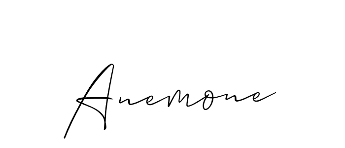 Best and Professional Signature Style for Anemone. Allison_Script Best Signature Style Collection. Anemone signature style 2 images and pictures png