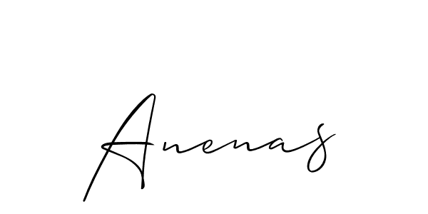 Best and Professional Signature Style for Anenas. Allison_Script Best Signature Style Collection. Anenas signature style 2 images and pictures png