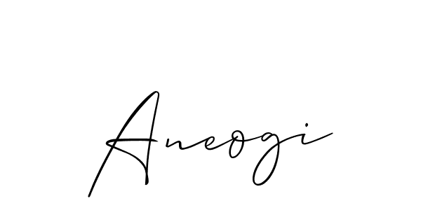 Design your own signature with our free online signature maker. With this signature software, you can create a handwritten (Allison_Script) signature for name Aneogi. Aneogi signature style 2 images and pictures png