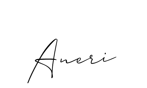 Aneri stylish signature style. Best Handwritten Sign (Allison_Script) for my name. Handwritten Signature Collection Ideas for my name Aneri. Aneri signature style 2 images and pictures png